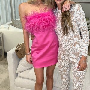 Marissa Feather Mini dress